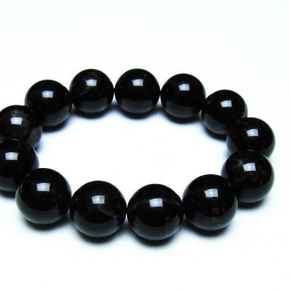 モリオン 黒水晶 ブレスレット 18mm 一点物 メール便可 [M便 1/10] 111-46301