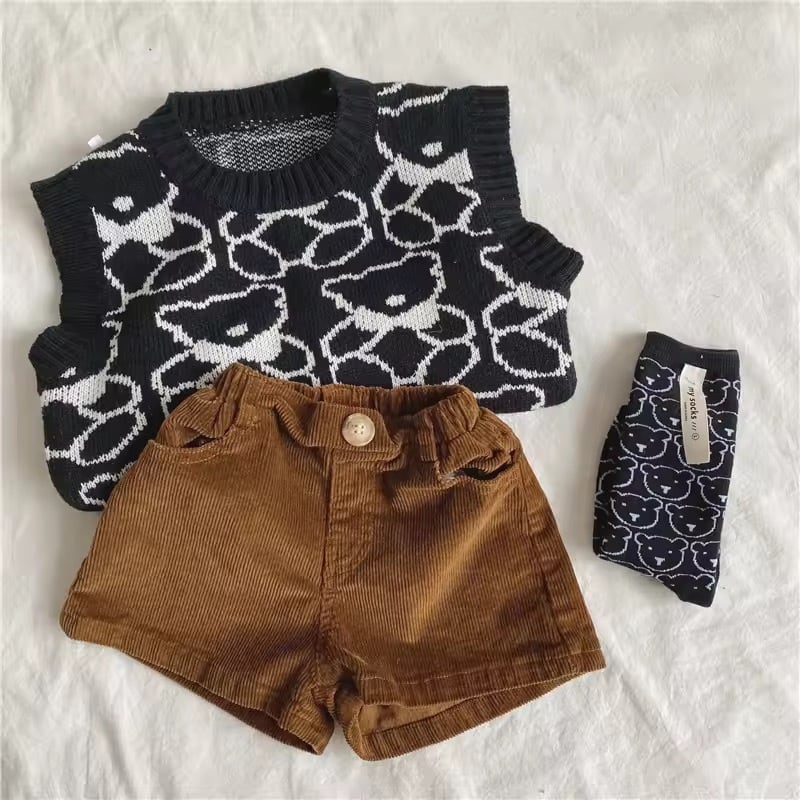 コーデュロイショートパンツ