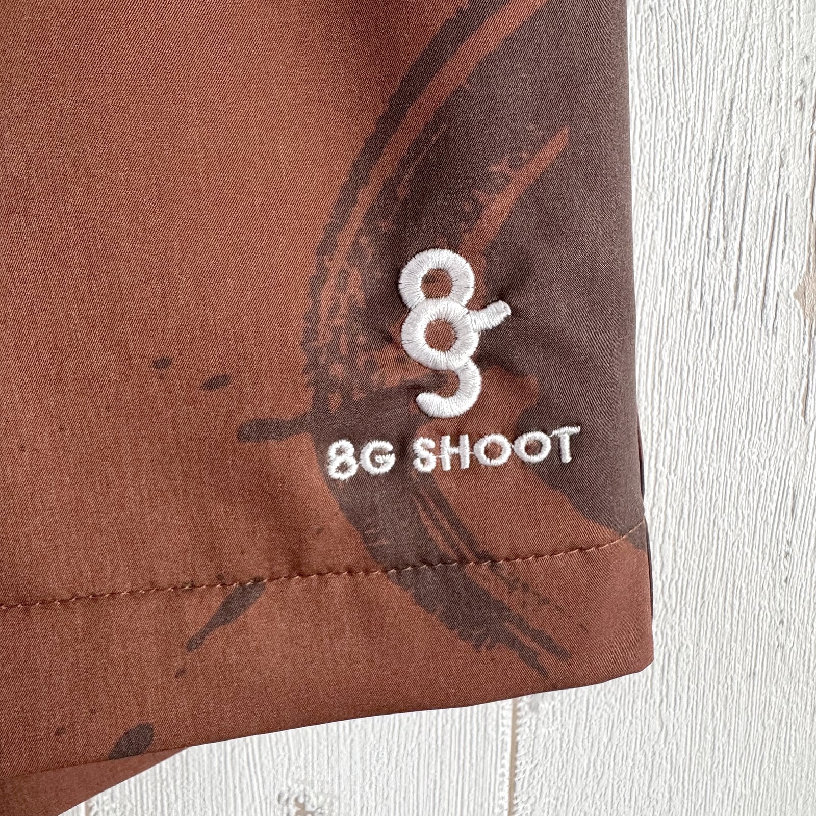 CALLIGRAPHY PATTERN SHORT PANTS -BROWN- | 8G SHOOT WEBSTORE