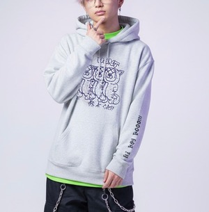 【無言のあいさつ。】ネコ好きの壁を壊す3匹のネコゆるだぼ プルパーカー