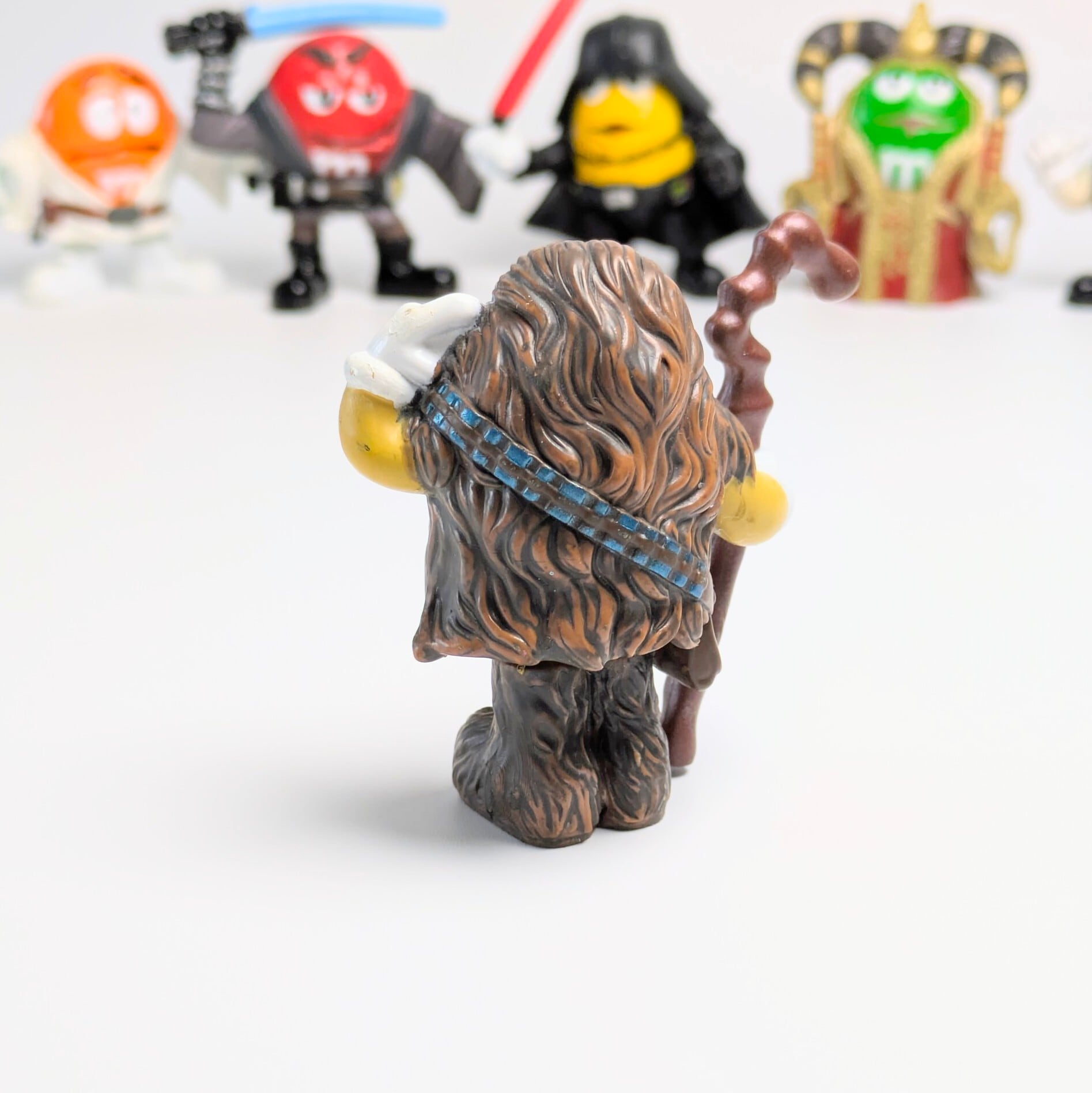 ☆ VINTAGE2005 ☆送料無料!【 STARWARS & m&m's】 PVCフィギュア 8Pセット / スターウォーズ エムアンドエムズ〚アメリカン雑貨 アメトイ〛