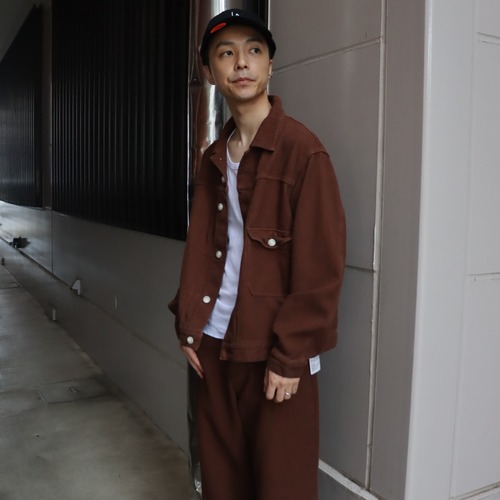 INNAT "SASHIKO TYPE-1 TRUCKER JACKET(Brown (柿渋))"