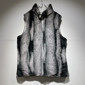 used reversible fur vest