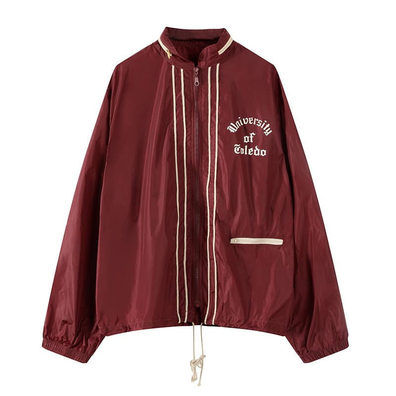 赤色TMTのキュートなジャンパー メンズ 親子お揃い 秋 LOGO NYLON ウール