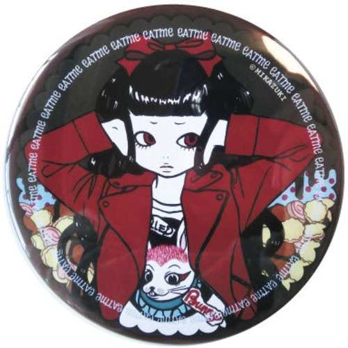 MIKAZUKI / ミカヅキ　BIG カンバッジ  EAT ME ［ BIG-24 ］ 76mm