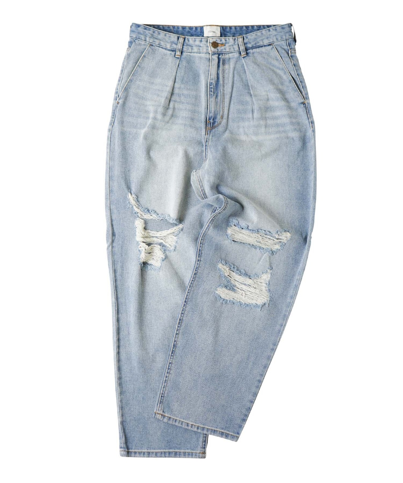 【#Re:room】VINTAGE CRASH WIDE DENIM［REP205］