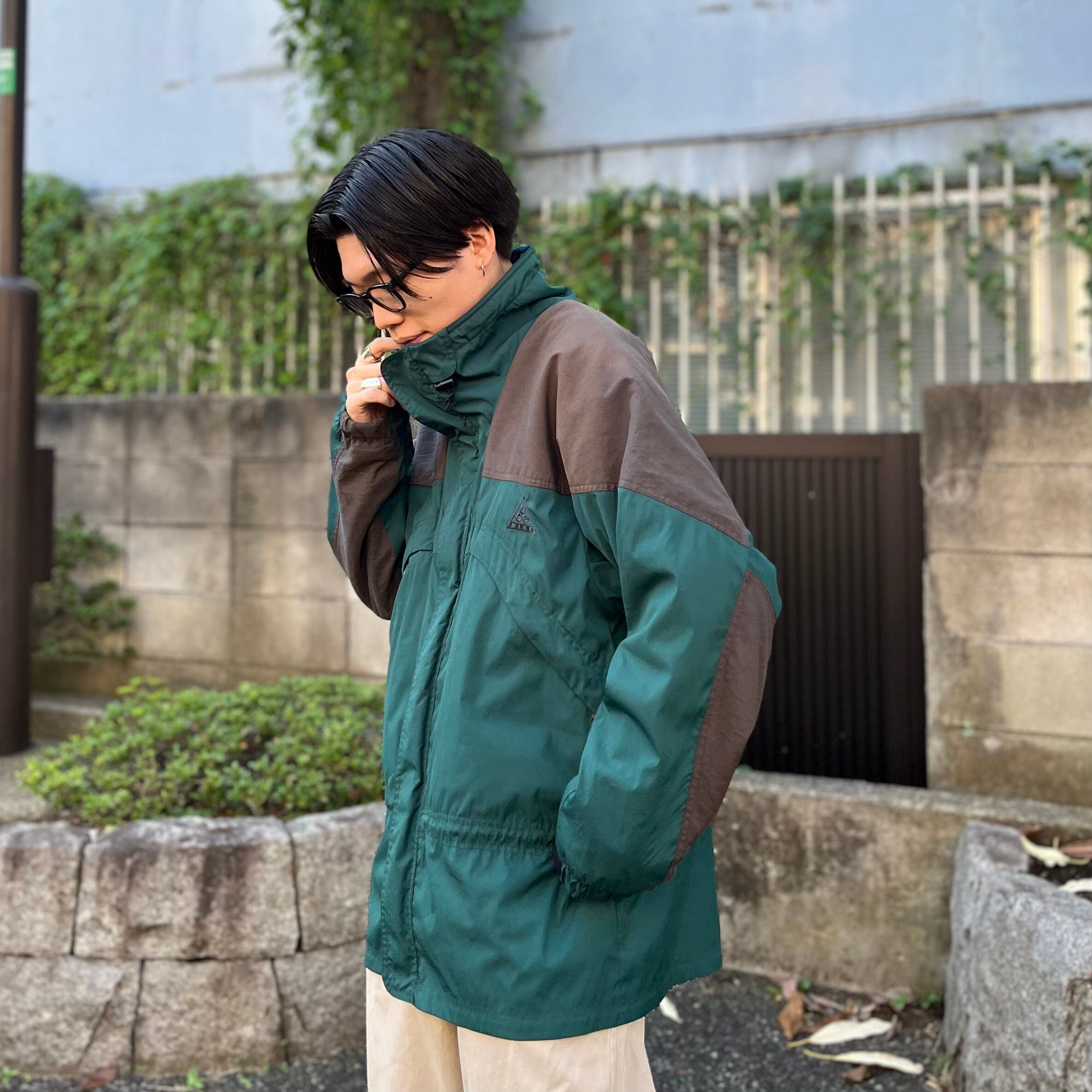 size:M【 ACG NIKE 】All Conditions Gear NIKE ナイロンジャケット 緑