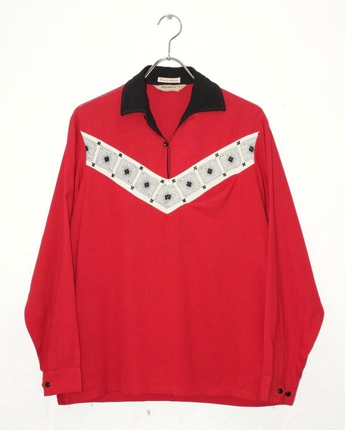 50s marlboro "SPECIAL" Design P/O Rayon Shirt