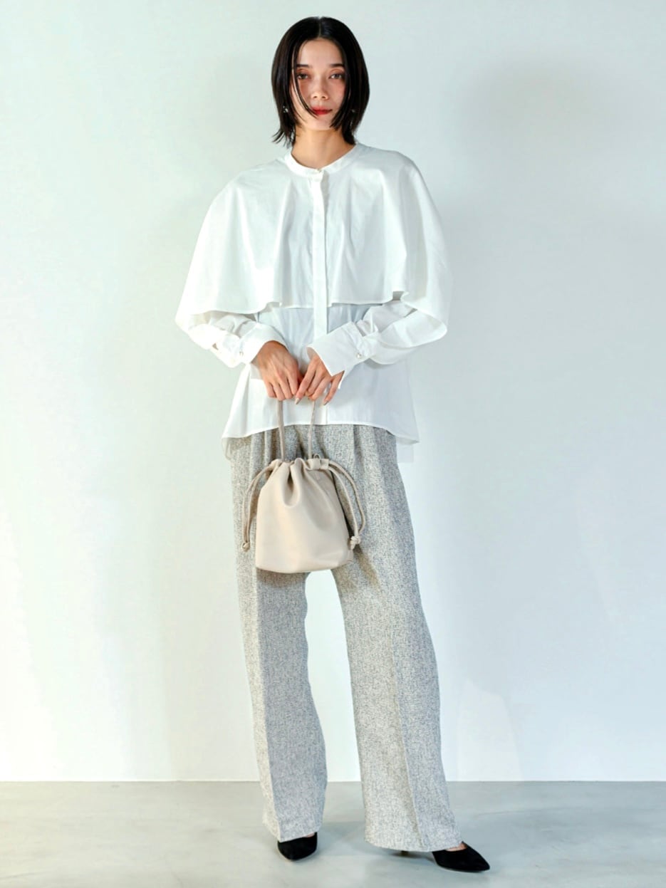 送料無料】 CHIGNON(シニヨン) ラッフルシャツBL ブラウス ホワイト