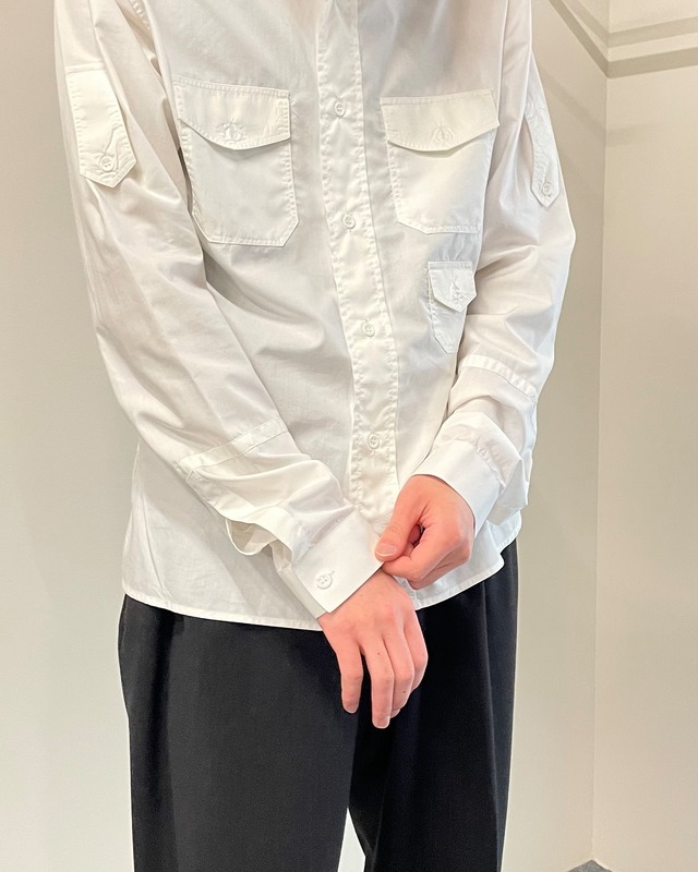 【 Dior homme】epaulette flap pocket shirt