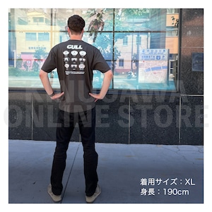 【OnlineStore限定】GULL デザインTシャツ(9-MASKS)″ スミ ”