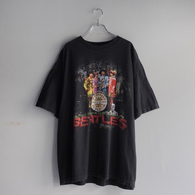 【VINTAGE】“THE BEATLES” 『Sgt.Pepper’s Lonely Hearts Club Band』 90’s~ Double Side Printed Rock T-shirt s/s