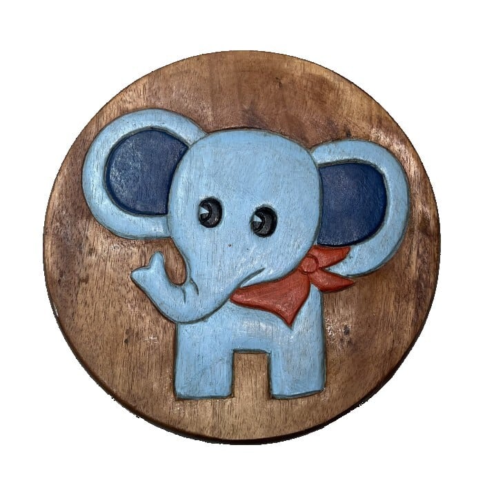 象の形の陶器製スツール 象の形の陶器製スツール