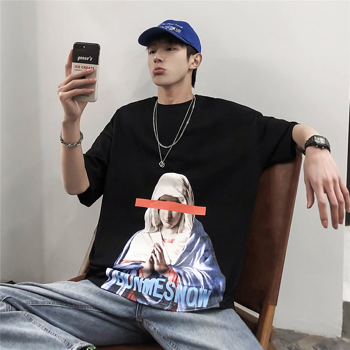 全3色 Tシャツ カットソー プリント カジュアル おしゃれ