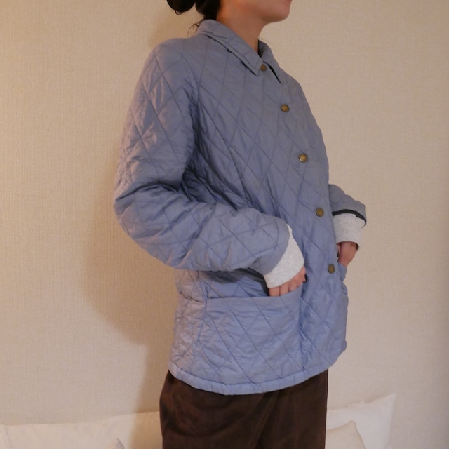 Barbour baby blue quilting coat