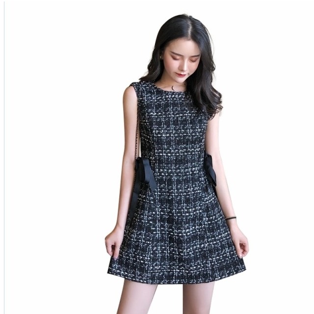 大人カジュアル レディース 春服 チェック柄 ミニ丈 ツイードワンピース ノースリーブワンピース ミニワンピース Aラインワンピース レデ Basecamp49 大人カジュアル レディース 春服 チェック柄 ミニ丈 ツイードワンピース ノースリーブワンピース ミニワンピース Aラインワンピース レデ Basecamp49