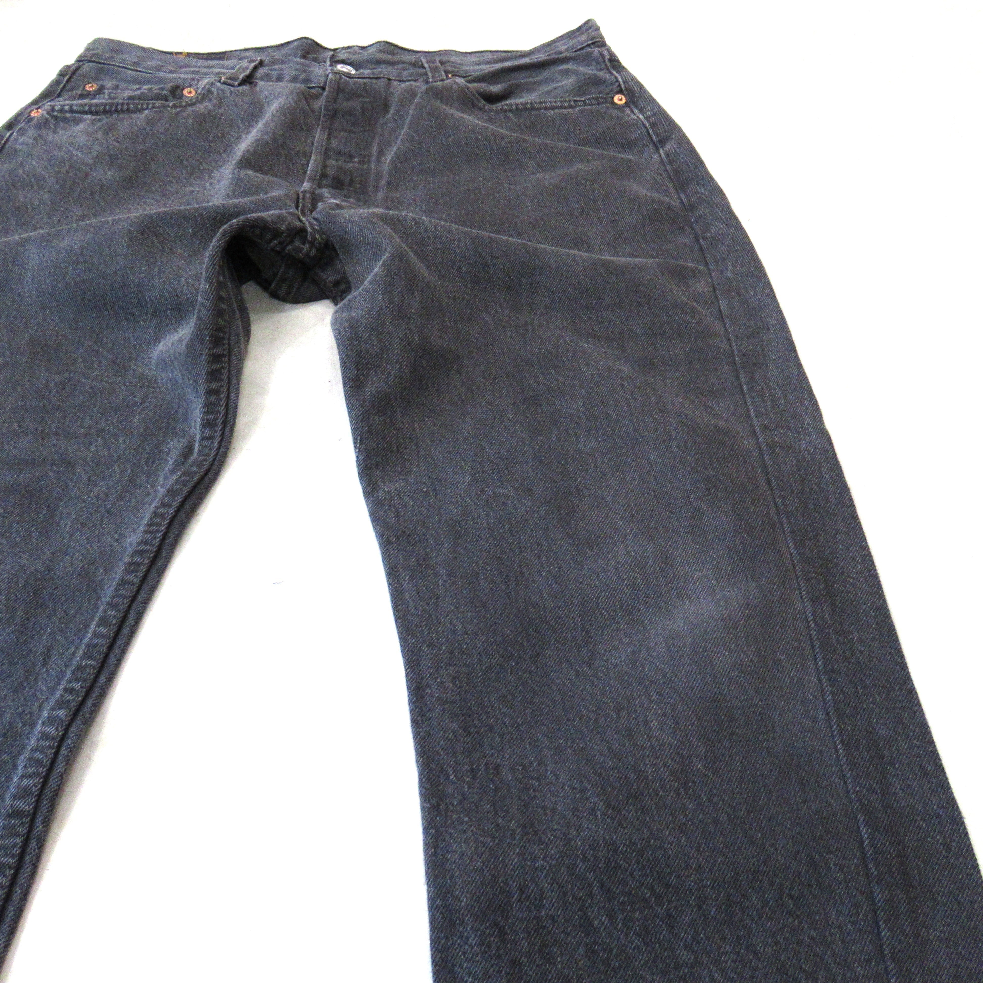 96S Levis 501 OD Black Denim Pants【W34 L30（実寸W34 L29）】 | drop by
