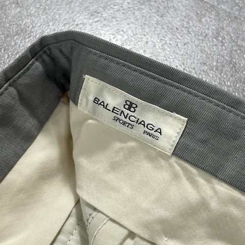 90s BALENCIAGA SPORTS PARIS gray slacks 詳細写真3