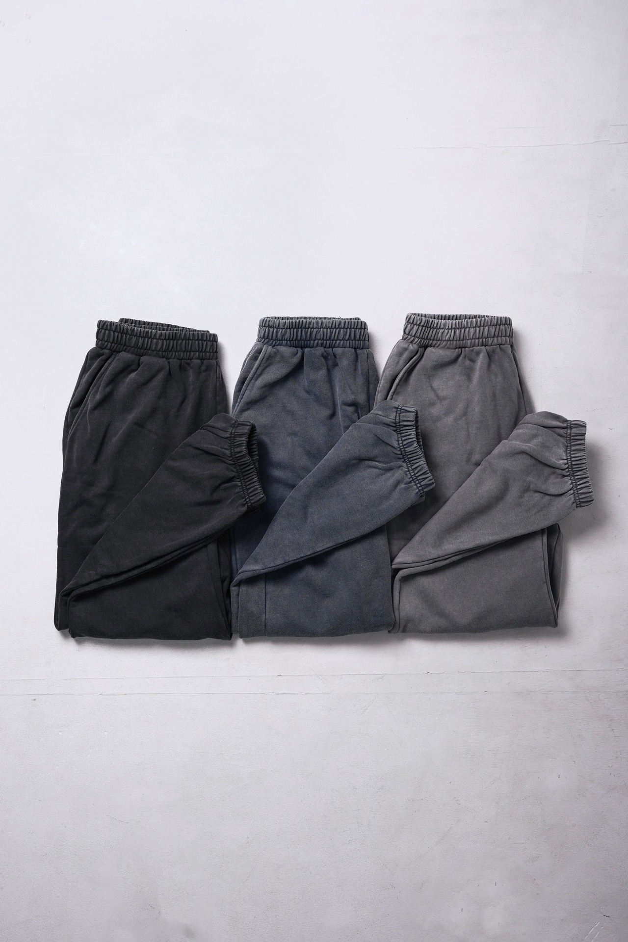 ヴィンテージスウェットロングパンツ　ブラック2