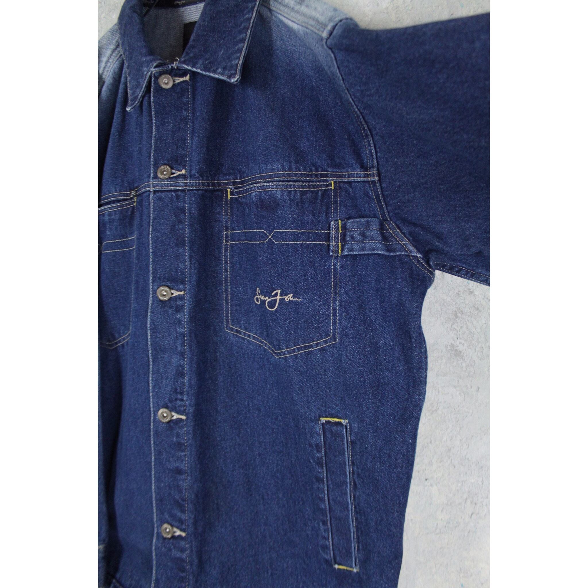新品　デニムプリントプリーツジャケット　F 中古・古着通販】PLEATS PLEASE (プリーツプリーズ) デニムプリント