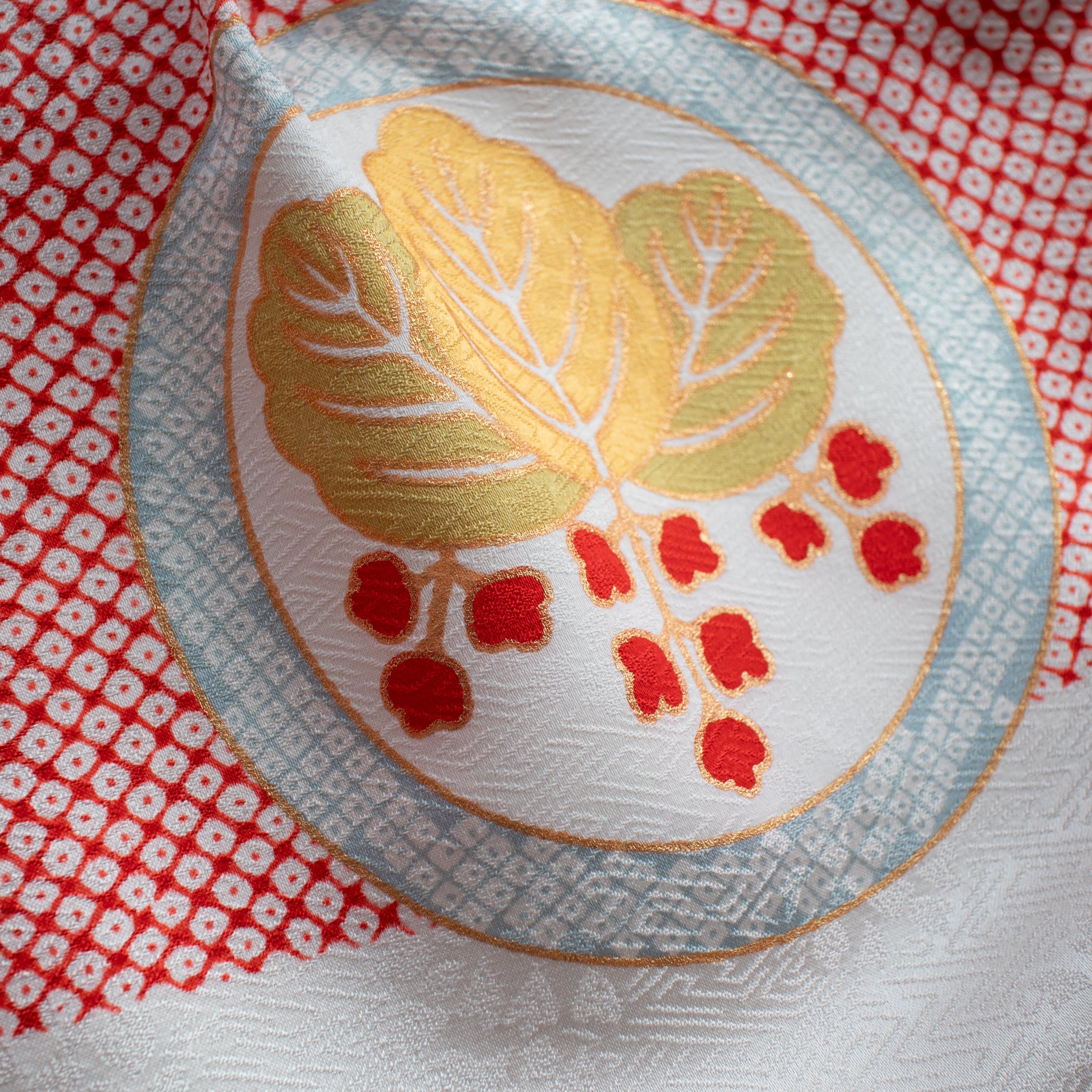 女の子帯style『鹿の子絞りと花紋』/S7002(対応身長目安 約118㎝〜130㎝)