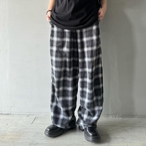 -F&F- shadow check easy pants