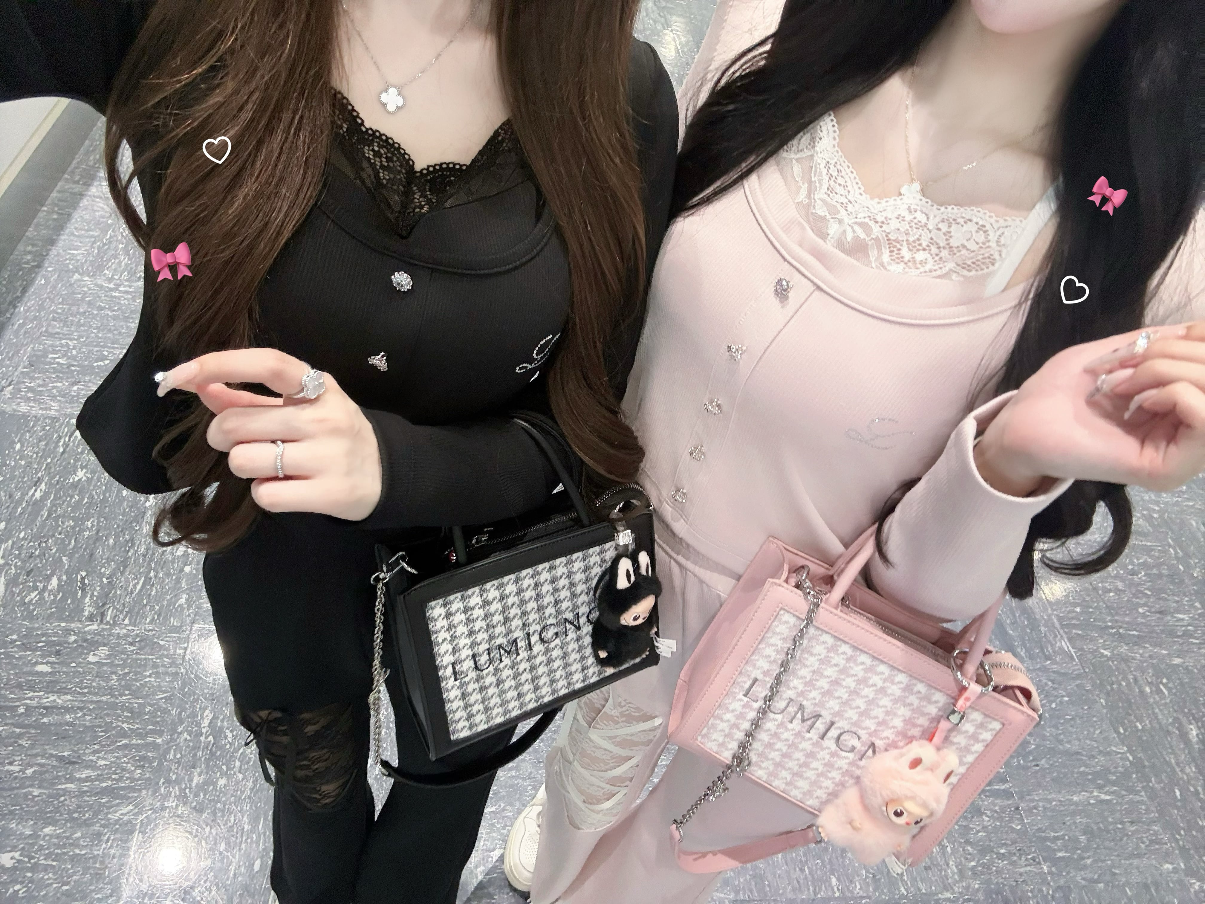 Lumignon original ♥ Sugar lace ribbon set up【ブラック】 | Lumignon