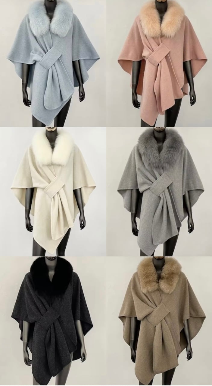 High-quality fur cape《 即日発送 》 | CLARA