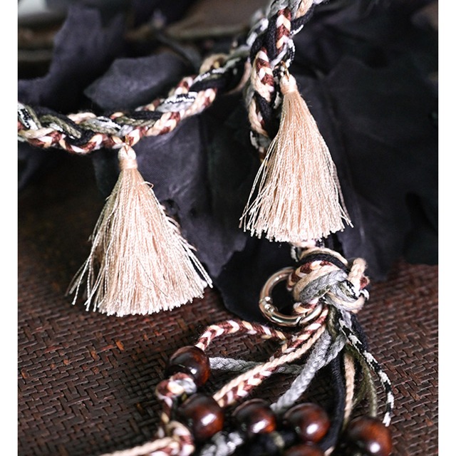 サブカル 服 地雷系 通販  チャイナ風服 古怪舎 アクセサリー 組紐 ウエストベルト