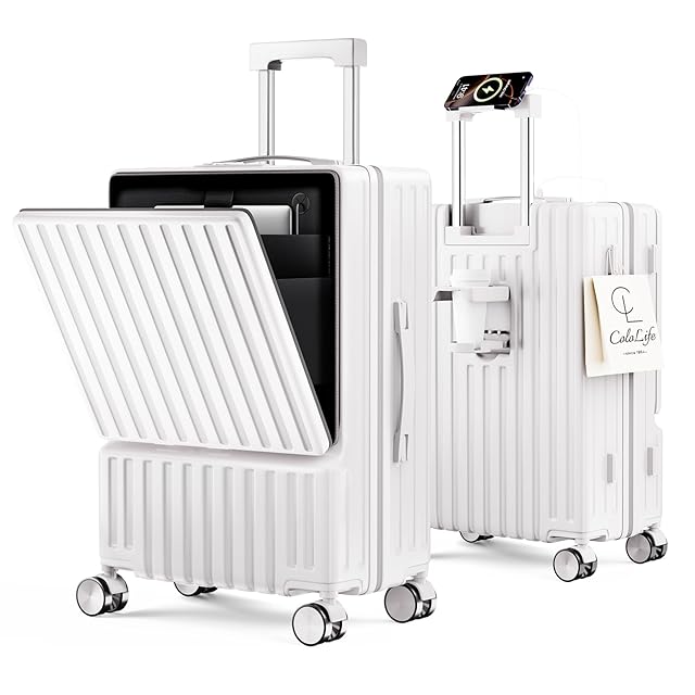 Yuweijie] スーツケース キャリーケース 片開き 拡張機能付き フロント