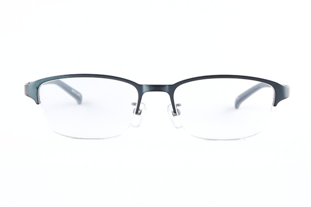 RIDOL メガネ R-210 Col.03 ナイロール スクエア ハーフリム チタン リドル 鯖江 日本製 正規品-2枚目