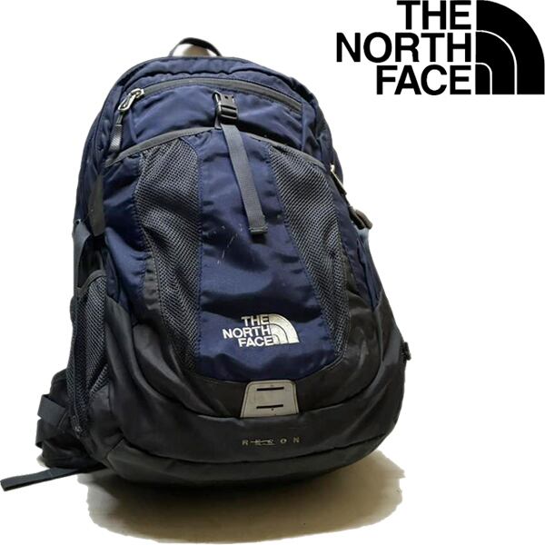 1点物◇ノースフェイスRECON紺リュックサック中古バックパック古着