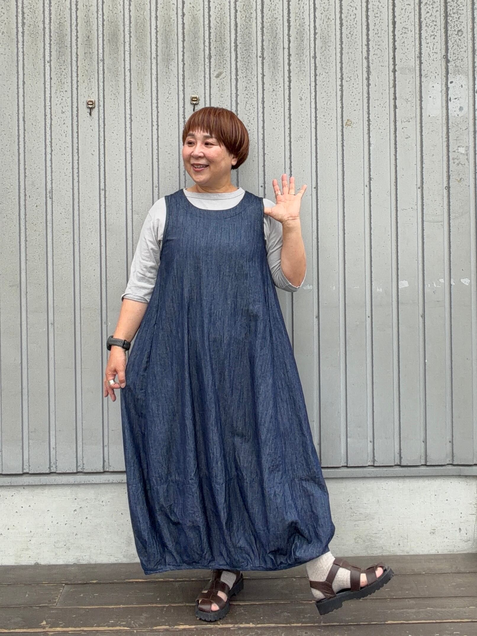6ozスラブデニムバルーンワンピース/ D*g*y/D7867 | WACKY
