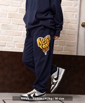 ◆ハート サガラ刺繍 スウェットパンツ◆ng-31225