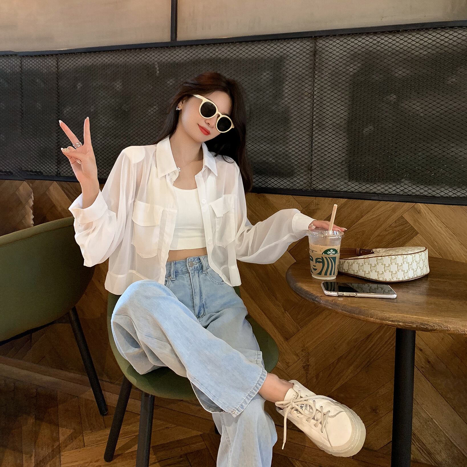 ショートシャツ レディースサマーホワイトトップス 夏物 6Du_Shop_Women25059356755