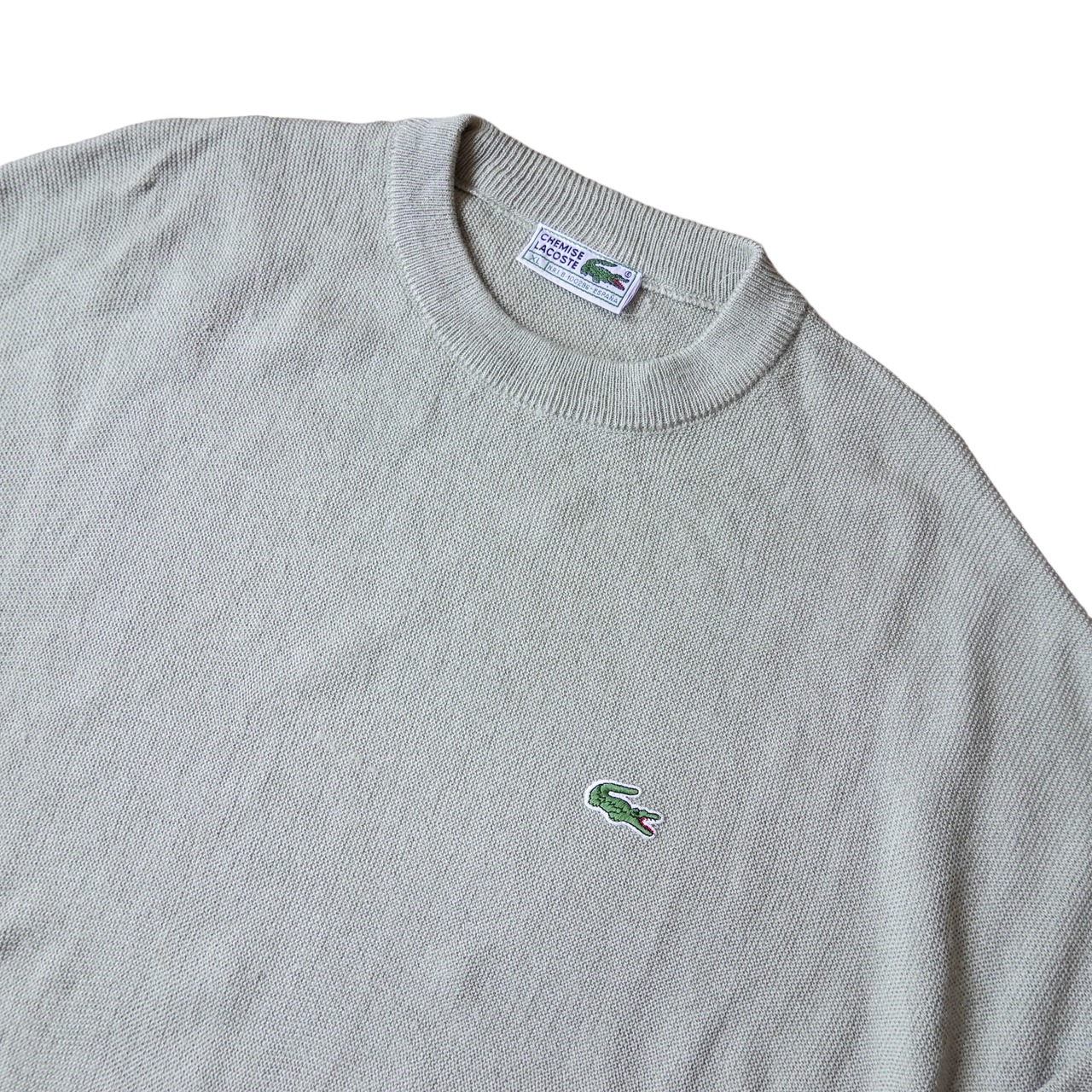 80~90s Lacoste cotton knit