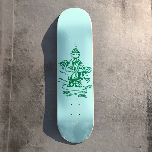 SNACK SKATEBOARDS / PEACE OFFICER WATER art by BAY HILL / 8.25x31.8inch (20.9x80.8cm)