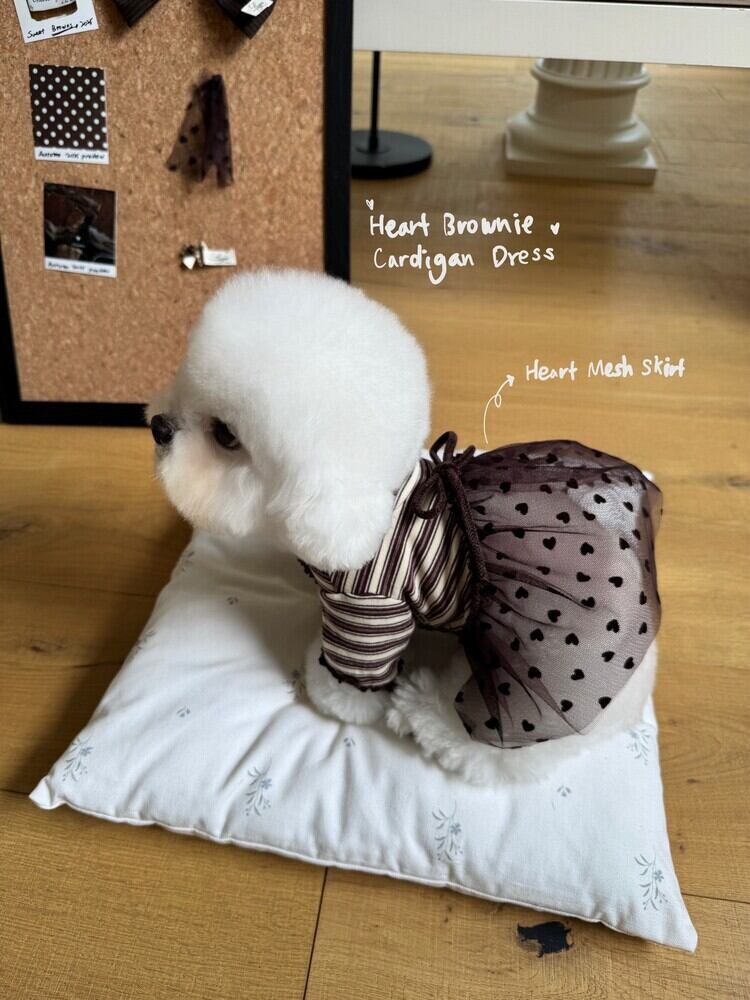 〈予約アイテム〉SICGGU/ ハートブラウニーカーディガンドレス