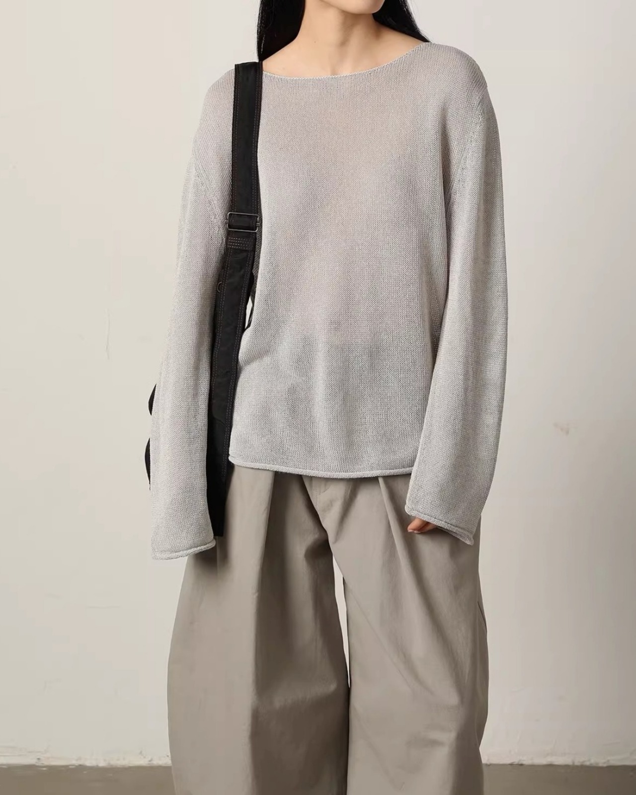 Drop shoulder loose Knit L0085