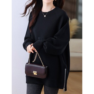 ジップスリット スウェットシャツ 2color　RA3131