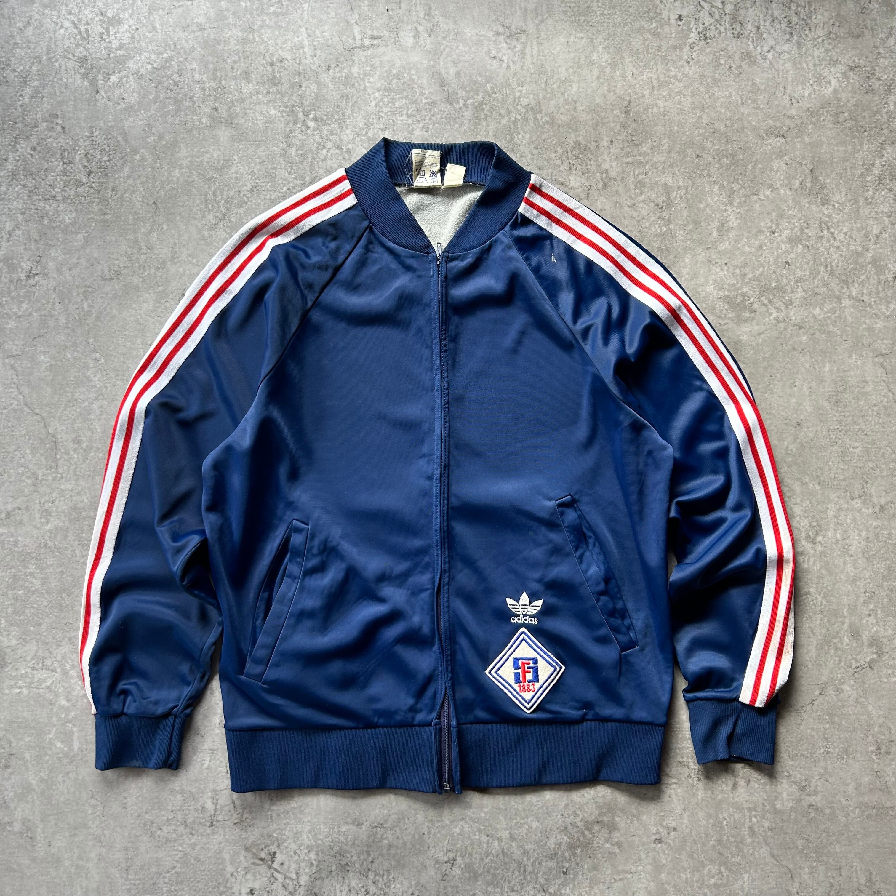 アディダス70sフランス製 ジャージ 70s アディダス ジャージ/トラックジャケット atp フランス製 ブルー