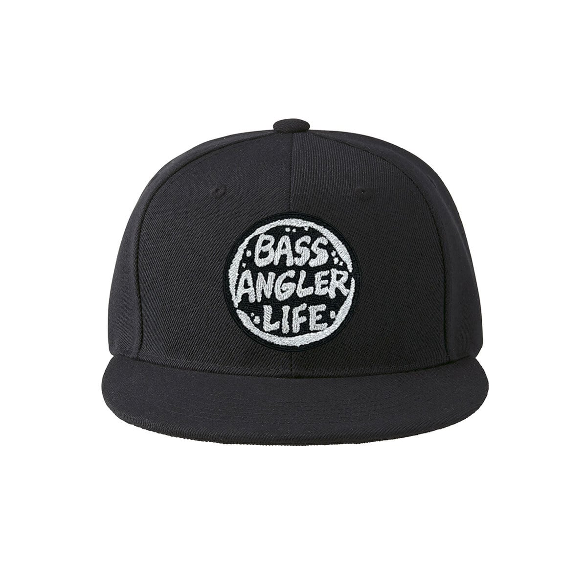 BASS ANGLER LIFE 刺繍キャップ cap-b_ss002 フラットバイザー スナップバック キャップ 帽子
