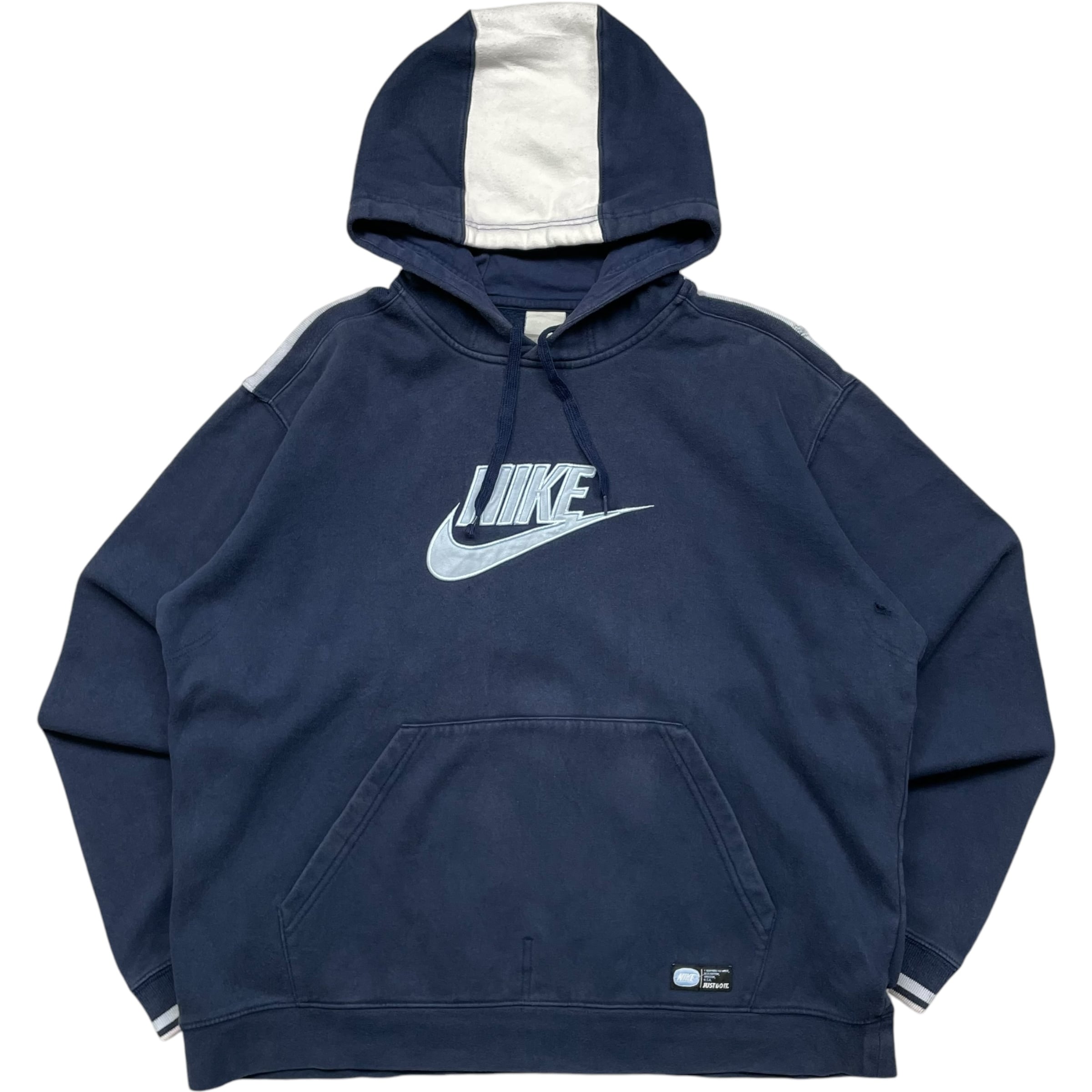 《L》 NIKE ナイキ スウェット パーカー ロゴ ネイビー no.4786