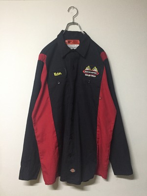 Dickies ワークシャツ ワッペン