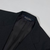 上下 Brooks Brothers ブルックスブラザーズ セットアップ 段返3B ウール テーラードジャケット スラックス スーツ /ブラック メンズ