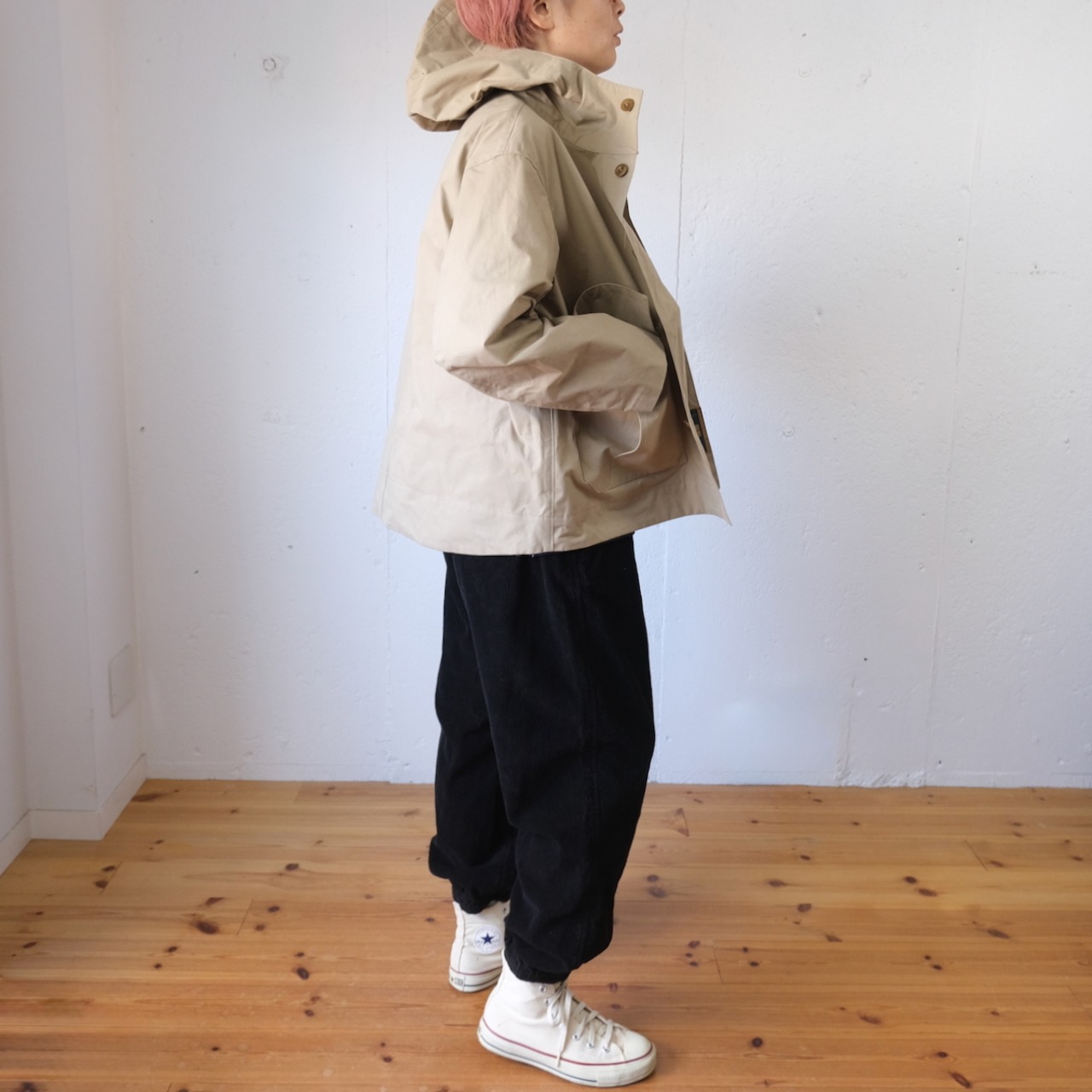 [再入荷] Vas-y Lentement(ヴァジー ラントモン) 太畝コーデュロイ イージーパンツ