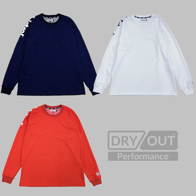 HP-DRY 長袖Tシャツ アクティブフィット RED