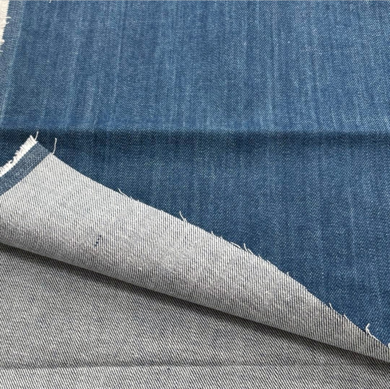 ★TB438◆2m◆倉敷児島バイオヴィンテージブリーチストレッチデニム生地◆オリジナル◆約11オンス