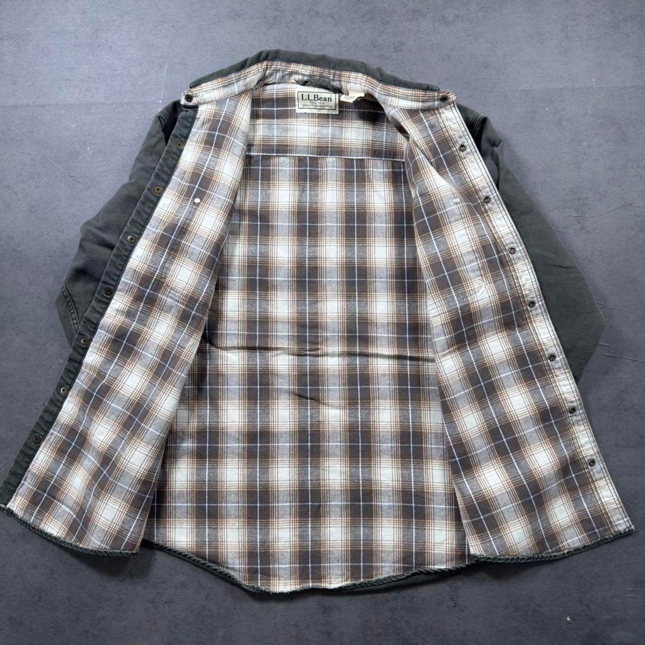 L.L.Bean cotton canvas shirt L 古着 - 10
