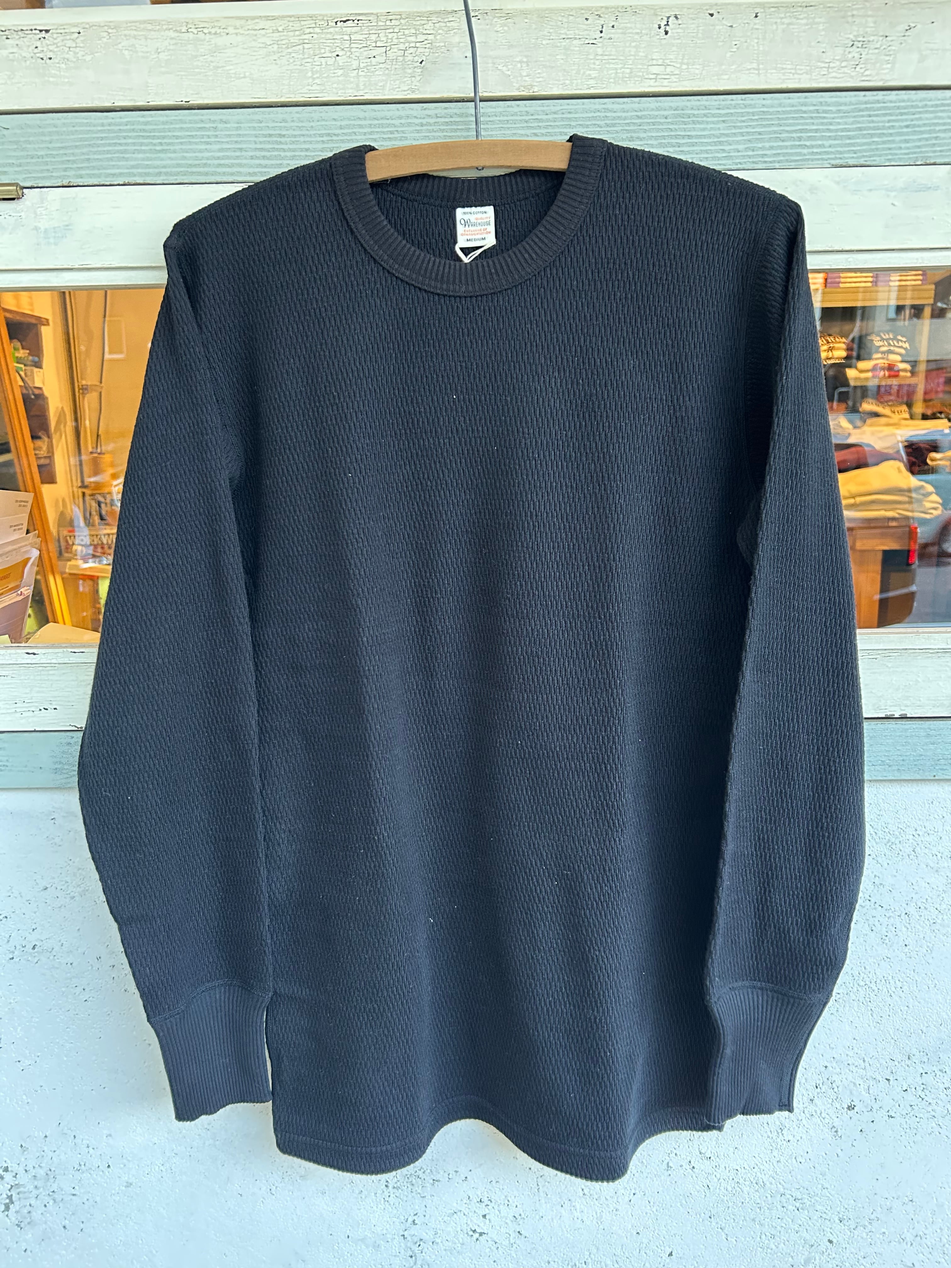 WAREHOUSE 5903 4本針クルーネックワッフル長袖T | union online shop